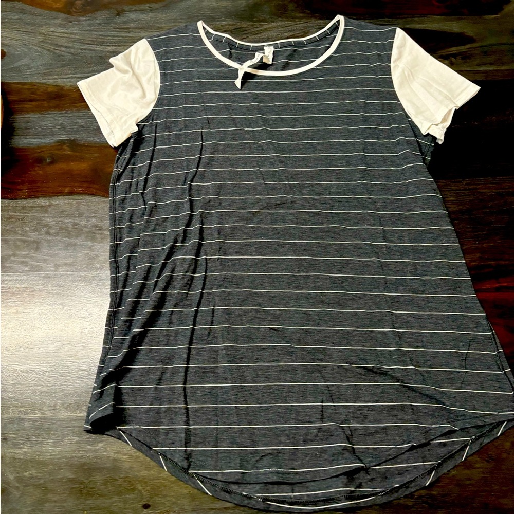 Dark gray and White Lululemon TShirt